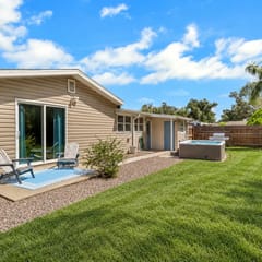 Home w/ Fenced Yard, Hot tub, Grill & 3 King Beds!